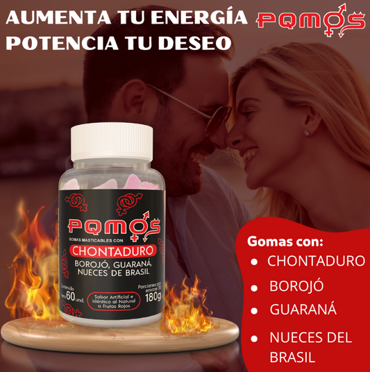 💥 PQMOS Gomas Intensas 🌿 Placer puro. Energía limpia. 100% naturales.